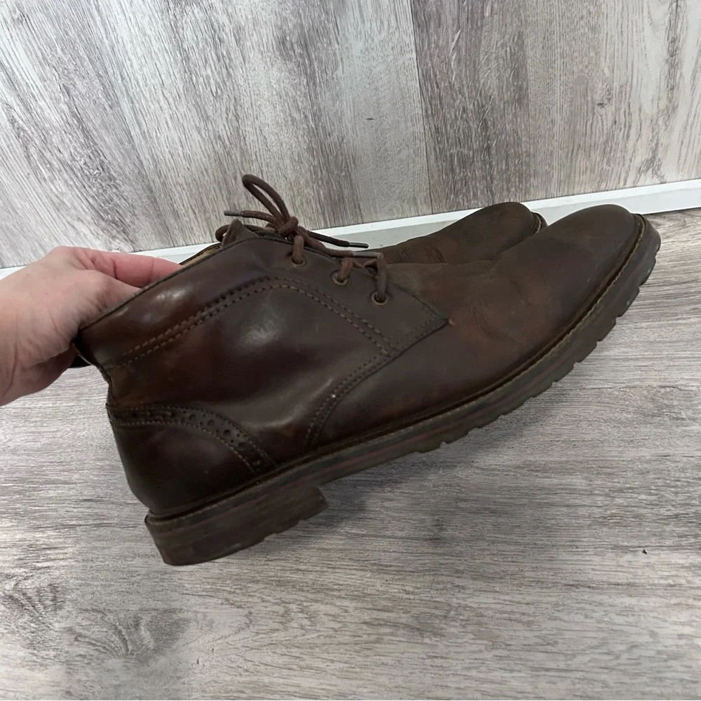 Florsheim Fenway chukka boot men 10 brown leather Preppy Workwear Academia